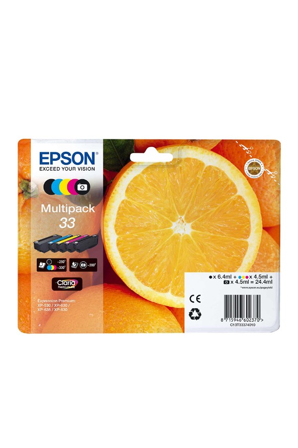 Epson Μελάνι Inkjet Series 33 Multipack (C13T33374011) (EPST333740)