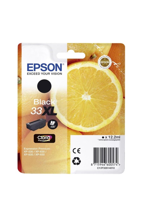 Epson Μελάνι Inkjet Series 33 Black XL (C13T33514012) (EPST335140)