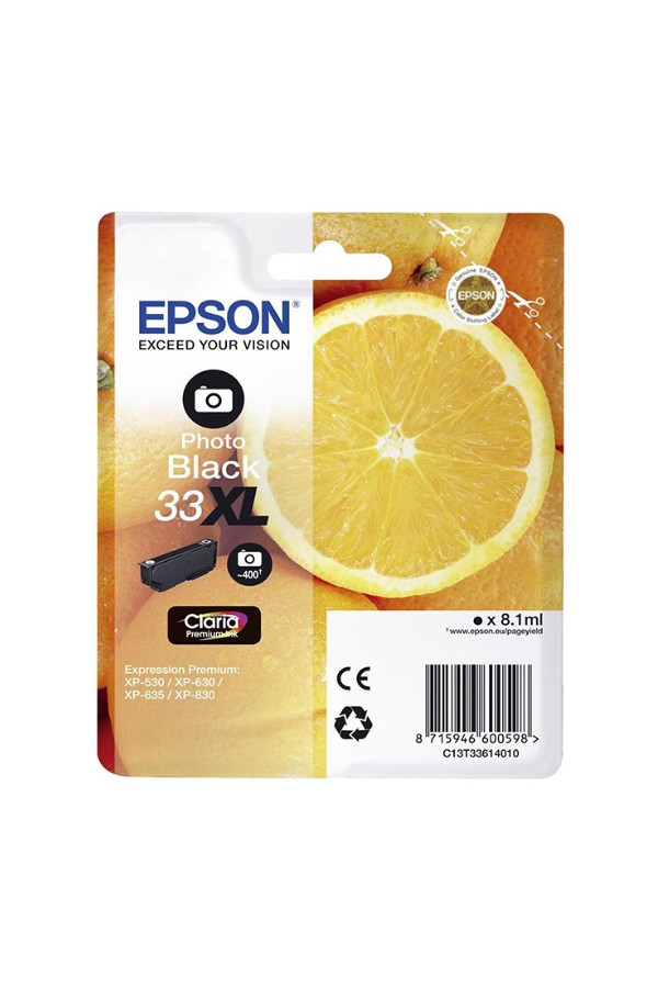 Epson Μελάνι Inkjet Series 33 Photo Black XL (C13T33614012) (EPST336140)