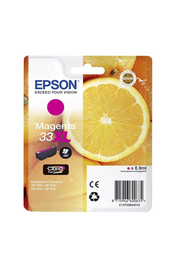 Epson Μελάνι Inkjet Series 33 Magenta XL (C13T33634012) (EPST336340)