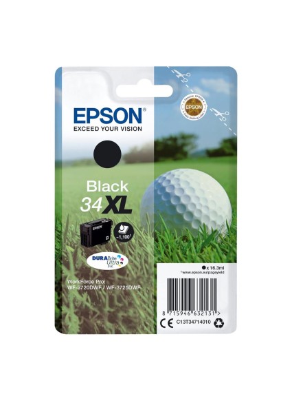 Epson Μελάνι Inkjet No.34XL Black (C13T34714010) (EPST347140)