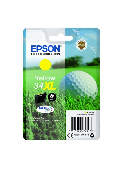 Epson Μελάνι Inkjet No.34XL Yellow (C13T34744010) (EPST347440)