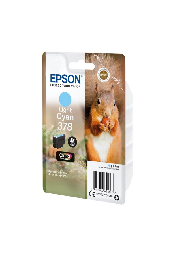 Epson Μελάνι Inkjet 378 Cyan (C13T37824010) (EPST378240)
