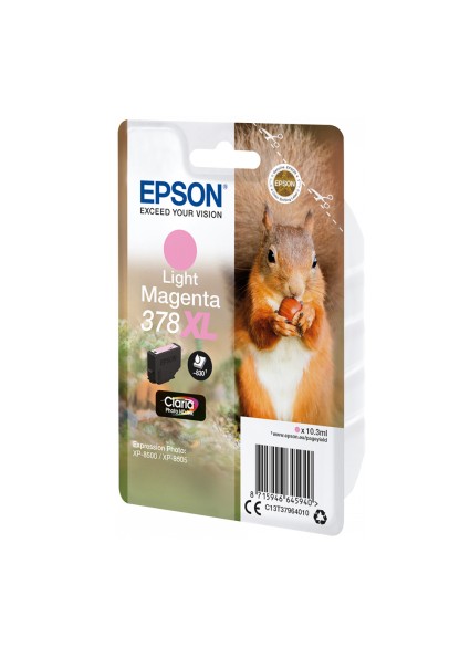 Epson Μελάνι Inkjet 378XL Light Magenta (C13T37964010) (EPST379640)