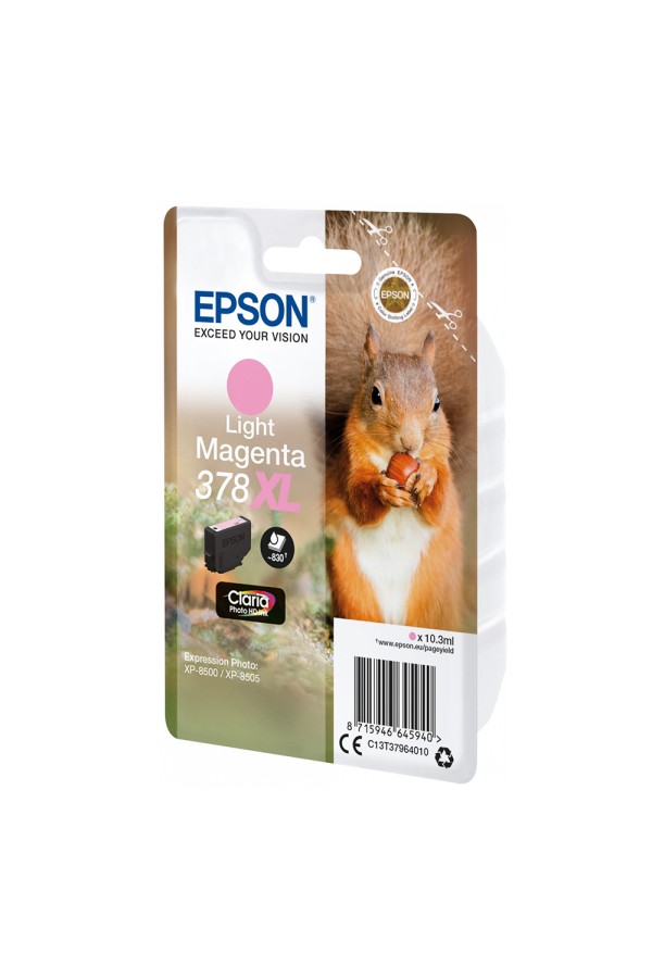 Epson Μελάνι Inkjet 378XL Light Magenta (C13T37964010) (EPST379640)