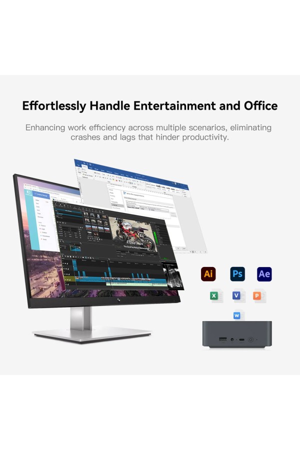 BEELINK mini PC EQR5, AMD 5650U, 16GB, 500GB M.2, Windows 11 Pro