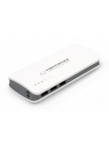 Esperanza EMP106 Power Bank 8000mAh με 3 Θύρες USB-A Λευκό/Γκρι (EMP106WE) (ESPEMP106WE)