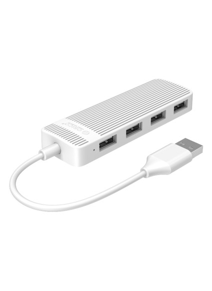 ORICO USB hub FL02, 4x θυρών, 480Mbps, USB σύνδεση, λευκό