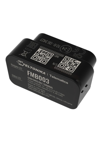 TELTONIKA GPS Tracker αυτοκινήτου FMB00377NJ01, GSM/GPRS/GNSS, Bluetooth