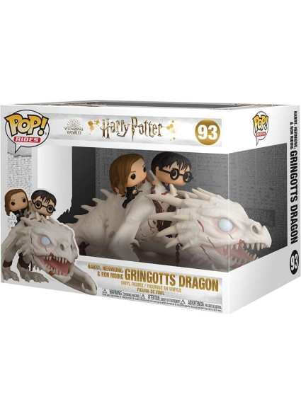 Funko Pop! Rides: Harry Potter - Harry, Ron and Hermione Riding Gringotts Dragon #93 (FNK08155)