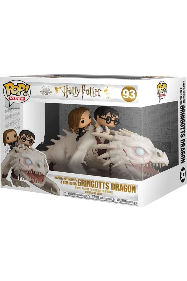 Funko Pop! Rides: Harry Potter - Harry, Ron and Hermione Riding Gringotts Dragon #93 (FNK08155)