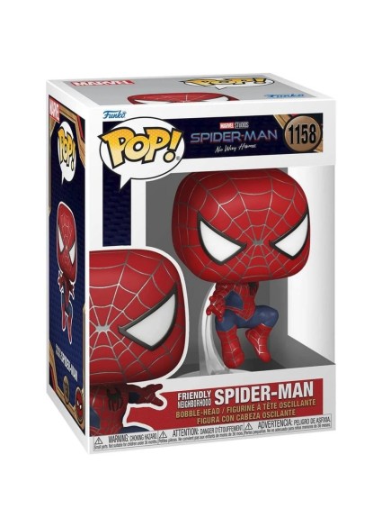 Funko Pop! Movies: Spider-Man No Way Home - Spider-Man Friendly Neighborhood Leaping #1158 (FNK76076)