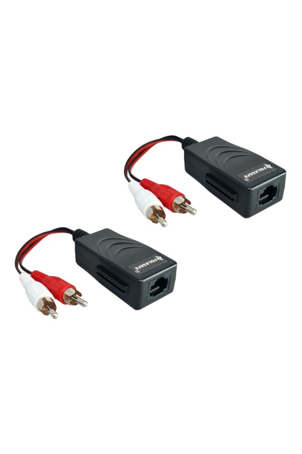 FOLKSAFE audio extender FS-2001AA μέσω καλωδίου RJ45, RCA σε RCA, έως 1000m