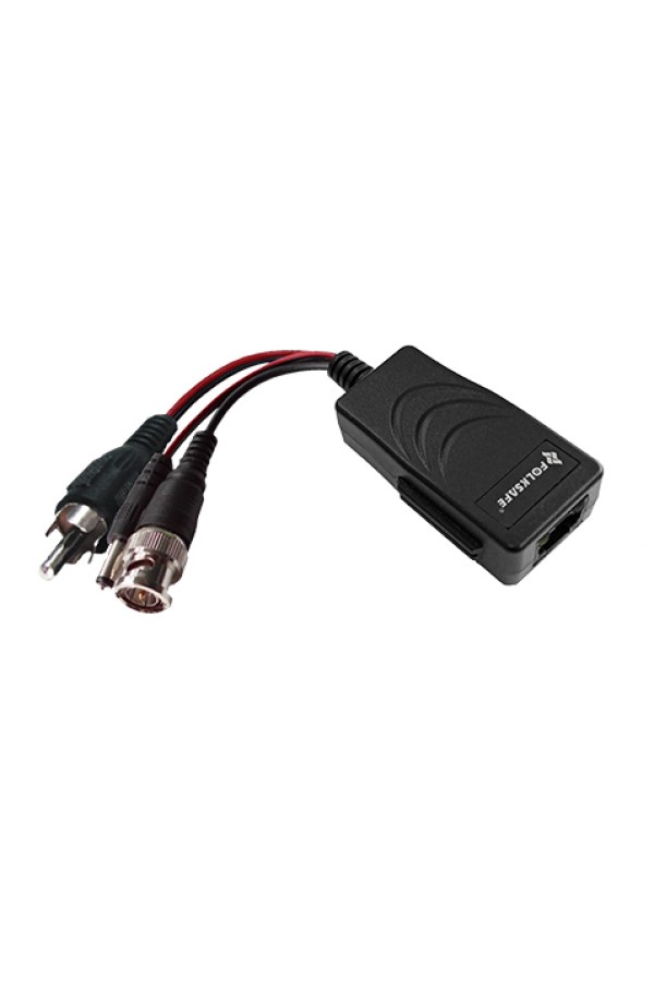 FOLKSAFE video & power balun transmitter FS-HD4301VPA, 4K, audio, RJ45