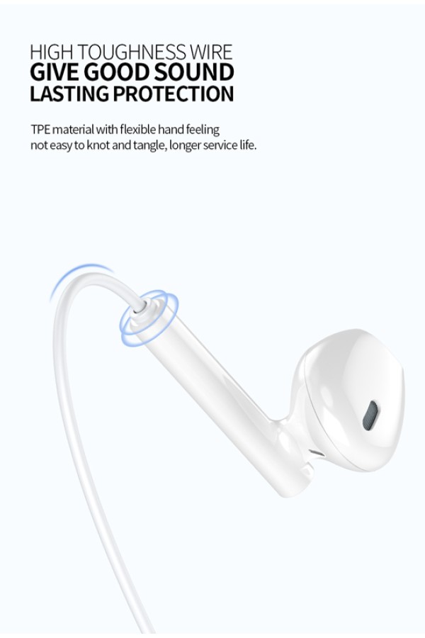 CELEBRAT earphones με μικρόφωνο G16, Type-C, 1.2m, μαύρα