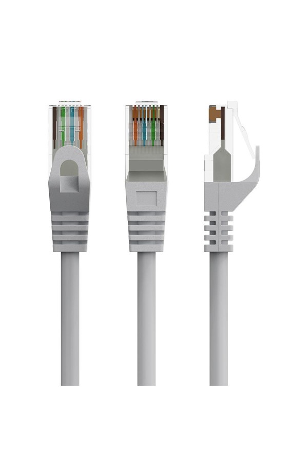 Gembird U/UTP Cat.6 Καλώδιο Δικτύου Ethernet 1m Γκρι (PP6U-1M) (GEMPP6U-1M)