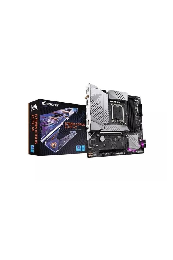 Gigabyte B760M Aorus Elite AX (rev. 1.0) Motherboard Micro ATX 1700 (B760M AORUS ELITE AX)