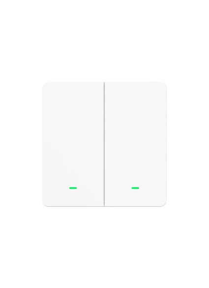 Gosund SW9 Χωνευτός Διακόπτης Τοίχου Wi-Fi για Έλεγχο Φωτισμού με Πλαίσιο και Δύο Πλήκτρα Λευκός (SW9) (GOSSW9)