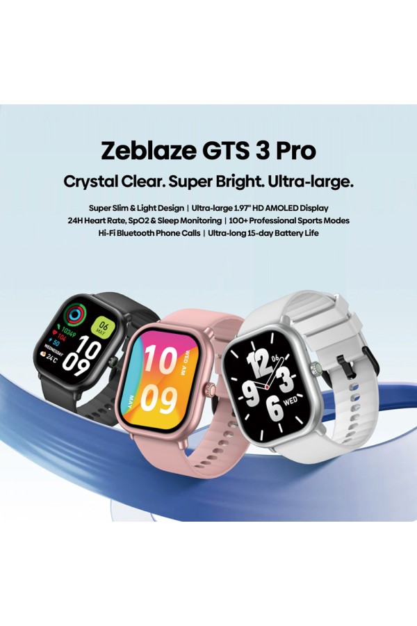 ZEBLAZE smartwatch GTS 3 Pro, heart rate, 1.97
