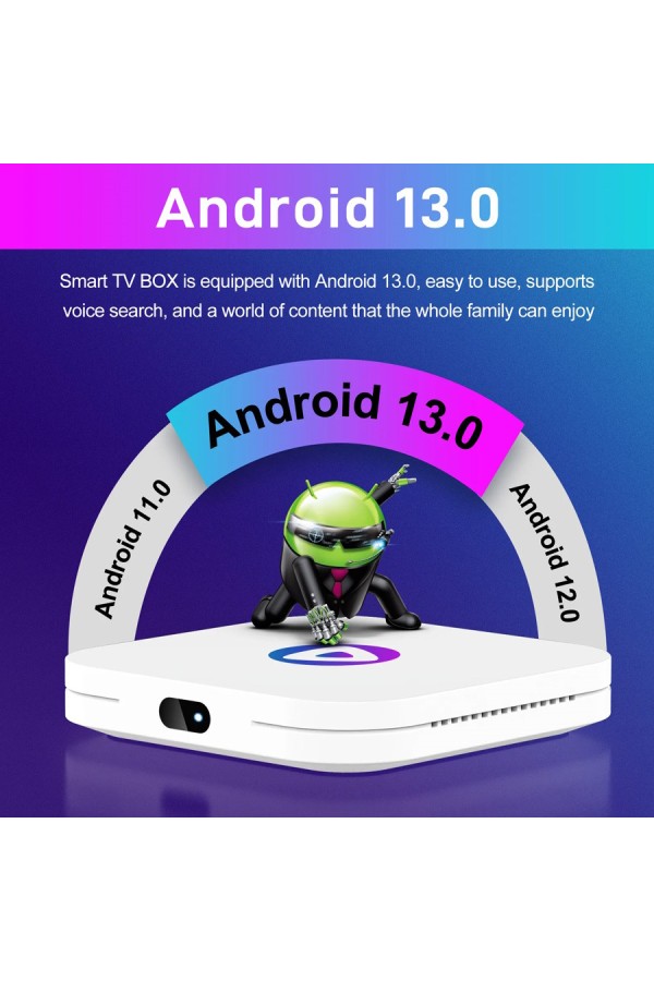 H96 TV Box Μ1, 8K, RK3528, 2/16GB, WiFi, Bluetooth, Android 13
