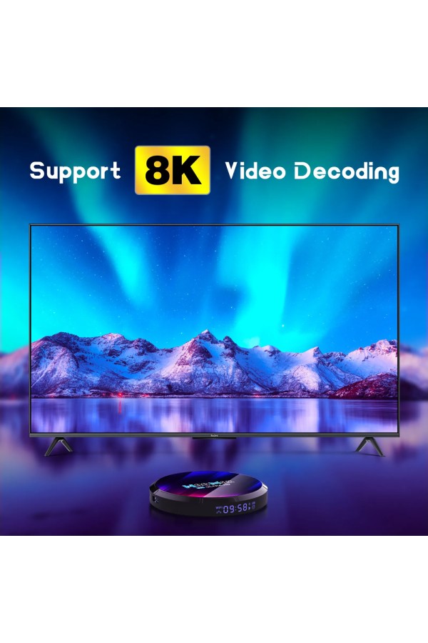 H96 TV Box Max RK3528, 8K, 4/32GB, Wi-Fi, Bluetooth, Android 13