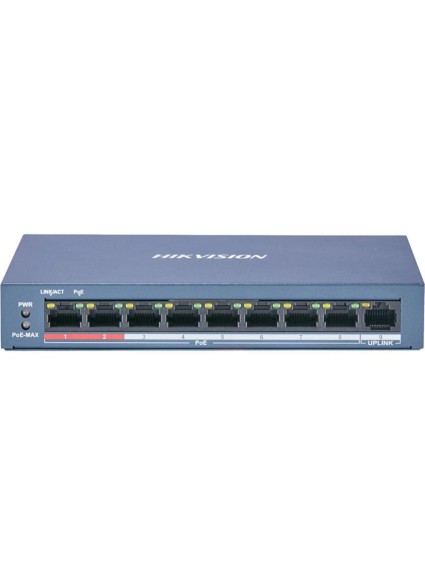 Hikvision 9 Port Unmanaged PoE Switch L2 Series (DS-3E0109P-E/M(B)) (HKVDS-3E0109P-E-MB)