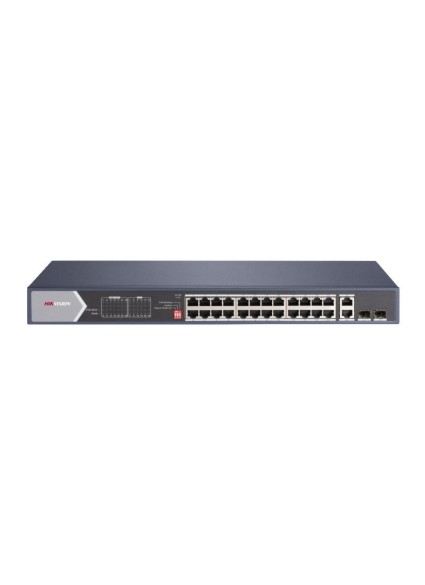 Hikvision 28 Port Unmanaged PoE Switch L2 Series (DS-3E0528HP-E) (HKVDS-3E0528HP-E)