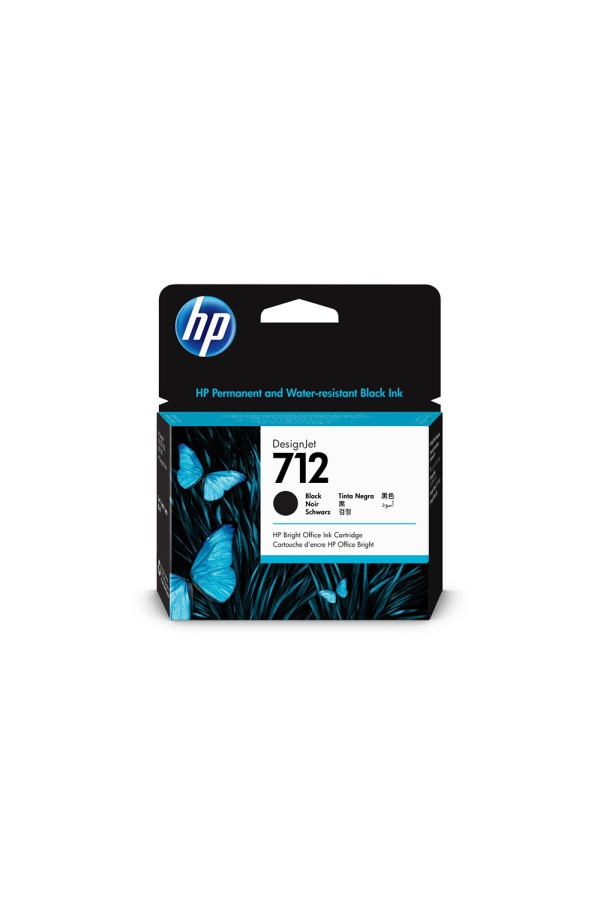HP Μελάνι Inkjet No.712 Black (3ED71A) (HP3ED71A)
