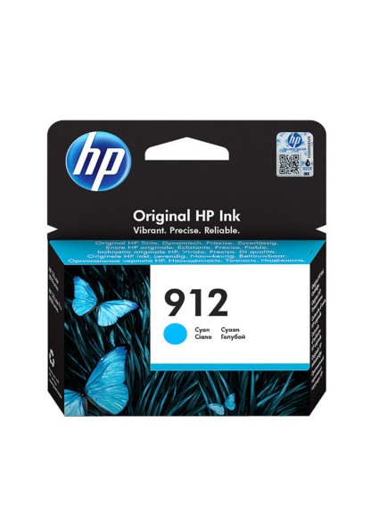 HP Μελάνι Inkjet No.912 Cyan (3YL77AE) (HP3YL77AE)