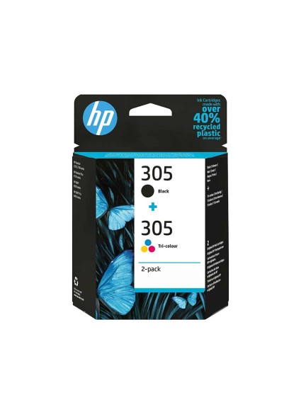 HP Μελάνι Inkjet 305 2-Pack Black/Color (6ZD17AE) (HP6ZD17AE)