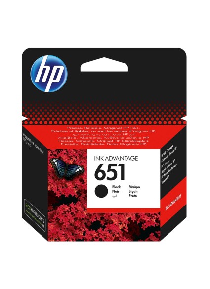 HP Μελάνι Inkjet No.651 Black (C2P10AE) (HPC2P10AE)