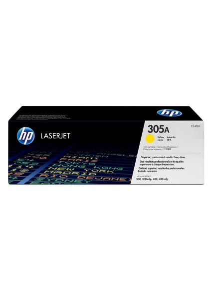 HP LaserJet PRO 300/400 305A Yellow Toner (CE412A) (HPCE412A)