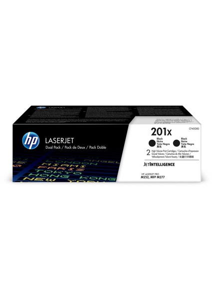 Toner Hp CF400XD Black HC 2-Pack (2.8k) (CF400XD) (HPCF400XD)