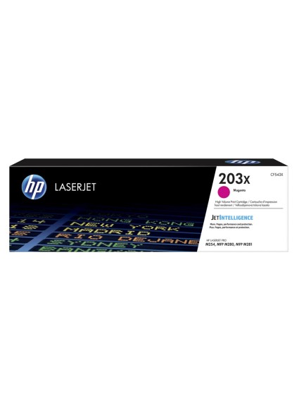 HP 203X LaserJet HC Magenta Toner (2.5k) (CF543X) (HPCF543X)