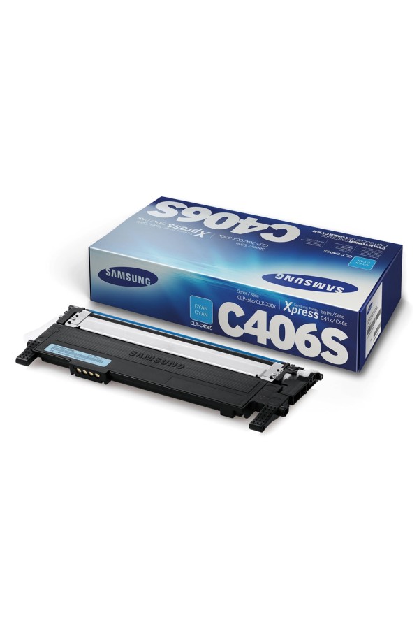 Samsung CLT-C406S Cyan Toner Cartridge (ST984A) (HPCLTC406S)