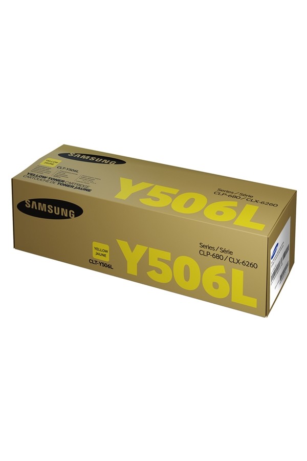 Samsung CLT-Y506L High Yield Yellow Toner Cartridge (SU515A) (HPCLTY506L)