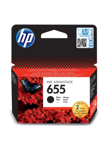 HP Μελάνι Inkjet No.655 Black (CZ109AE) (HPCZ109AE)