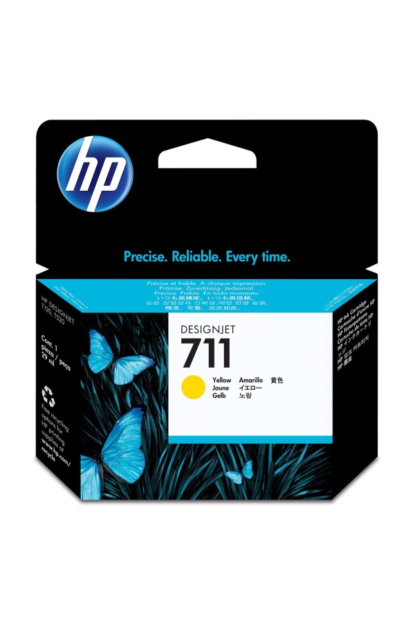 HP Μελάνι Inkjet No.711 Yellow (CZ132A) (HPCZ132A)