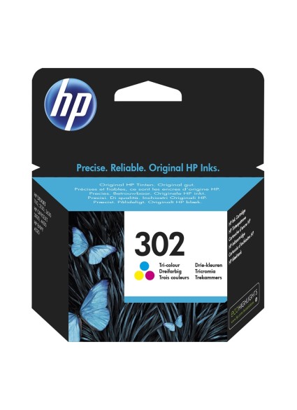 HP Μελάνι Inkjet No.302 Tri-colour (F6U65AE) (HPF6U65AE)