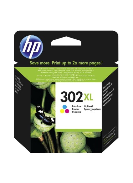 HP Μελάνι Inkjet No.302 XL Tri-Colour (F6U67AE) (HPF6U67AE)