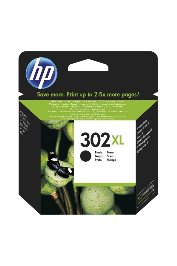 HP Μελάνι Inkjet No.302 XL Black (F6U68AE) (HPF6U68AE)