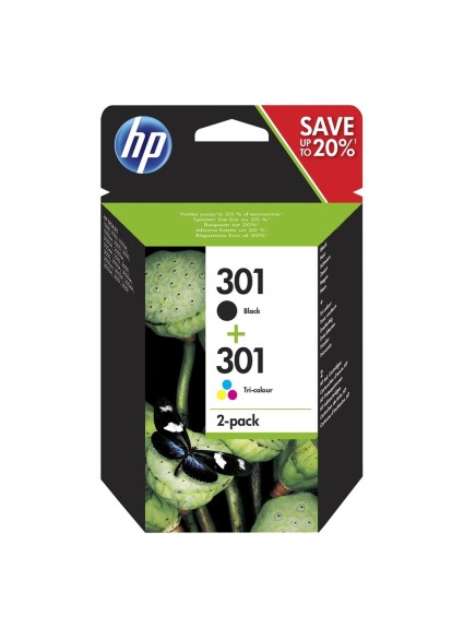 HP Μελάνι Inkjet No.301 Combo 2-Pack (N9J72AE) (HPN9J72AE)