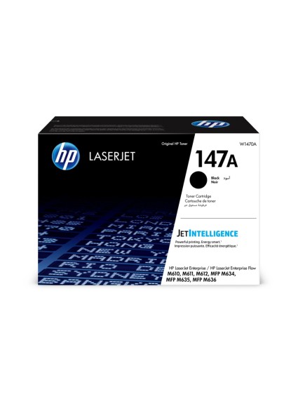 HP 147A Black LaserJet Toner Cartridge (10.5k) (W1470A) (HPW1470A)