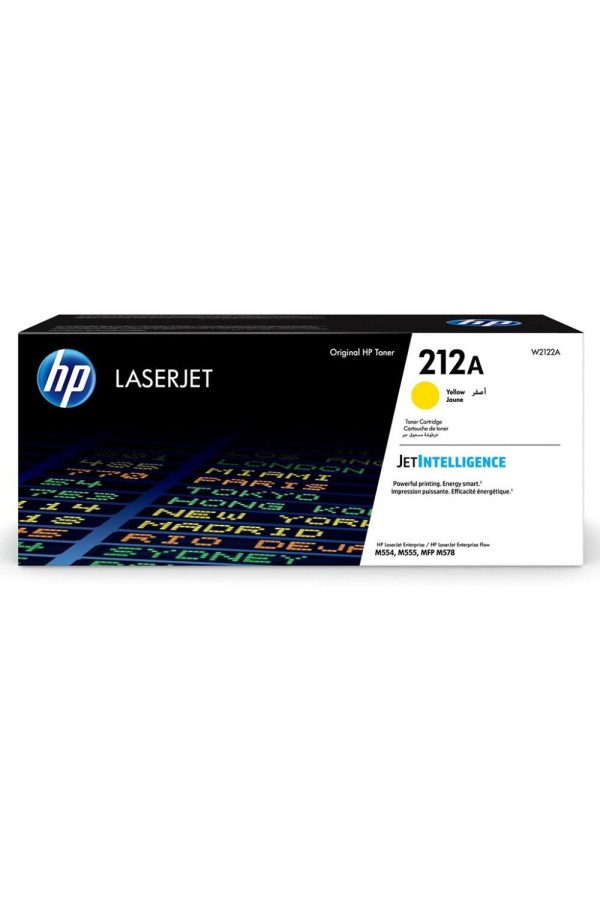 HP 212A Original LaserJet Toner Cartridge Yellow (W2122A) (HPW2122A)