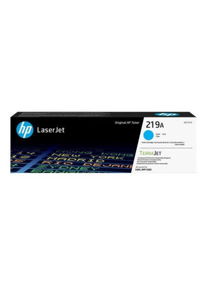 HP 219A Cyan LaserJet Toner Cartridge (W2191A) (HPW2191A)