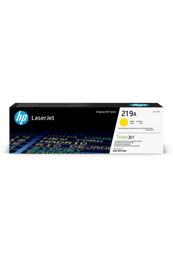 HP 219A Yellow LaserJet Toner Cartridge (W2192A) (HPW2192A)