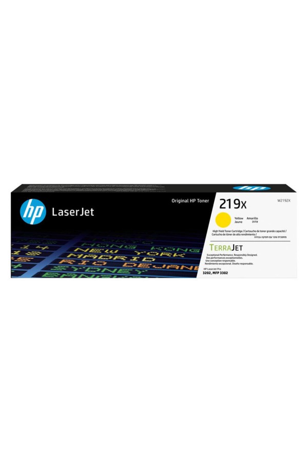 HP 219X Yellow LaserJet Toner Cartridge High Capacity (W2192X) (HPW2192X)