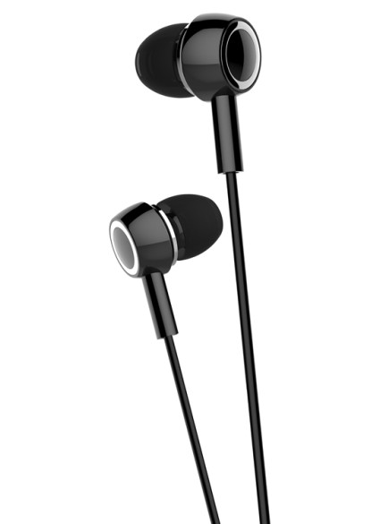 USAMS earphones με μικρόφωνο EP-12, 3.5mm σύνδεση, Φ10mm, 1.2m, μαύρα