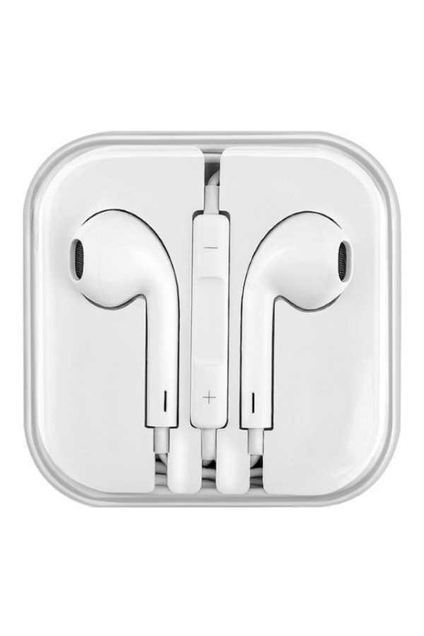 USAMS earphones με μικρόφωνο EP-22, 3.5mm σύνδεση, Φ14mm, 1.2m, λευκά