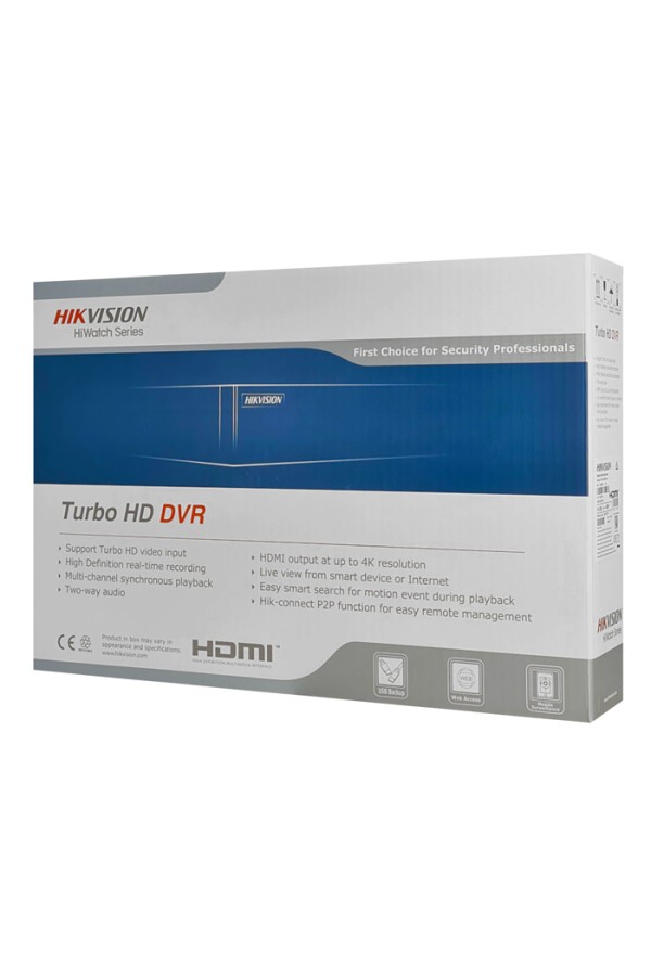 HIKVISION HIWATCH DVR καταγραφικό HWD-7104MH-G4, H.265 Pro+, 4 κανάλια